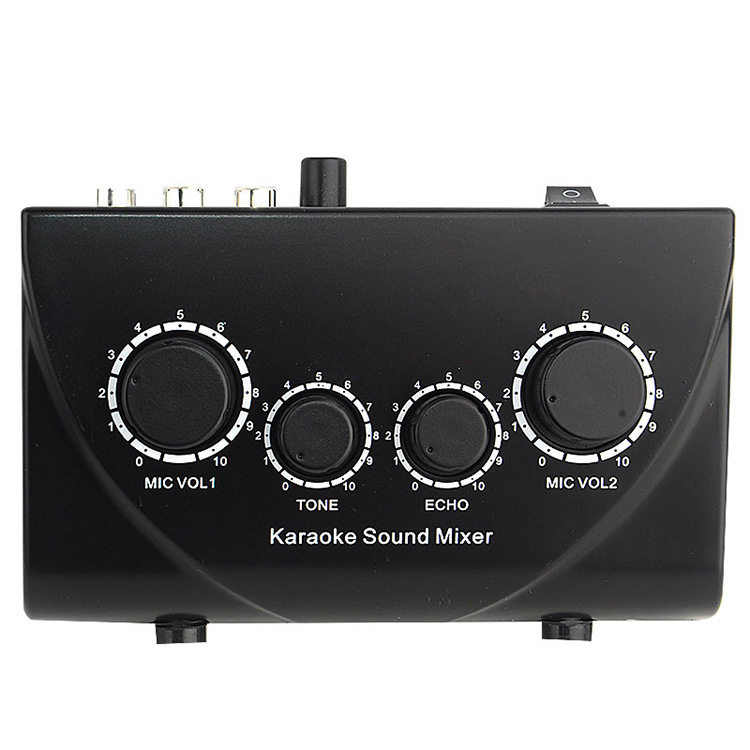 Karaoke Amplifier Preamplifier Karaoke Home Effector Mixer Small Mixing Bench Reverberator Mixer