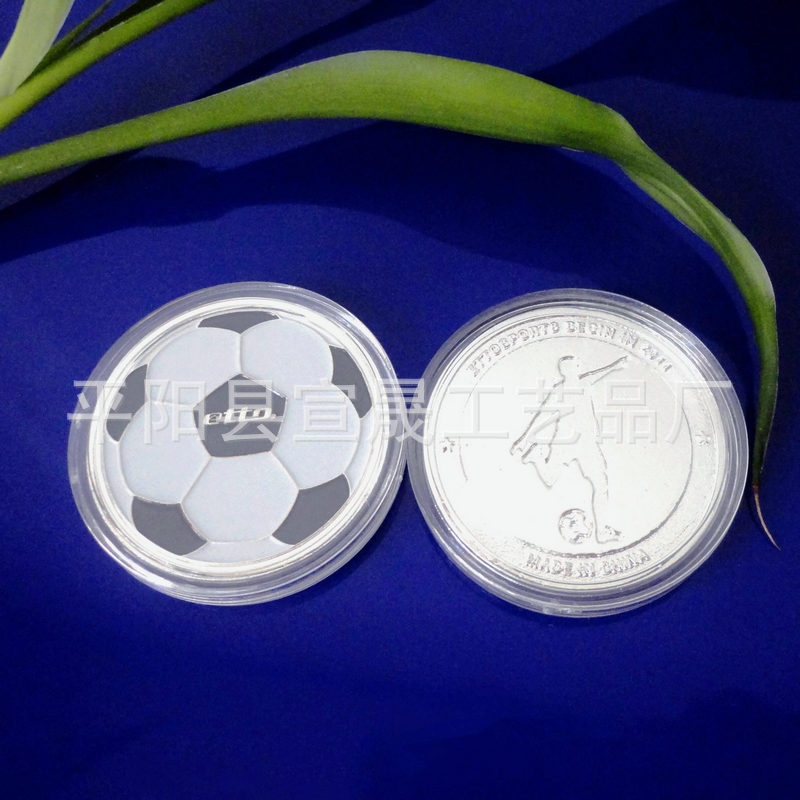 Escoger al por mayor árbitro personalizado entrenador fútbol bádminton entrenamiento de baloncesto selección de monedas laterales monedas conmemorativas de metal