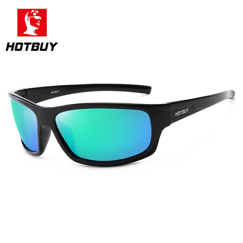 HOTBUY New European and American Style Sports Trendy Polarized Cycling Sunglasses with Square Frames – Outdoor Eyewear Model 3213