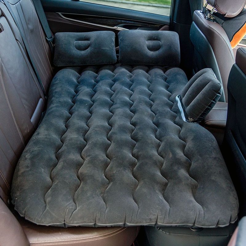 Inflatable split mattress for traveling