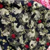Black brocade 80*150