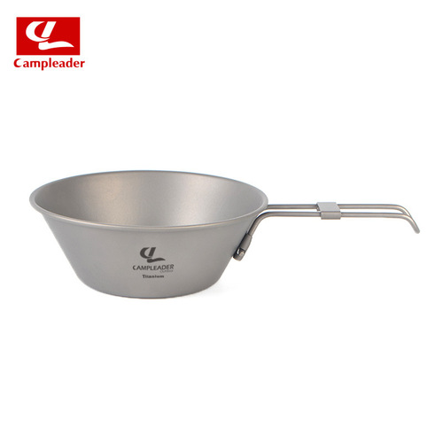 Outdoor bowl titanium folding bowl tableware titanium metal rice bowl anti-scalding and anti-fall portable foldable pure titanium bowl 300ml