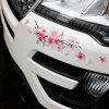 Car cherry blossom car sticker personality Creative car door cover scratch sticker bumper light eyebrow decorative supplies sticker