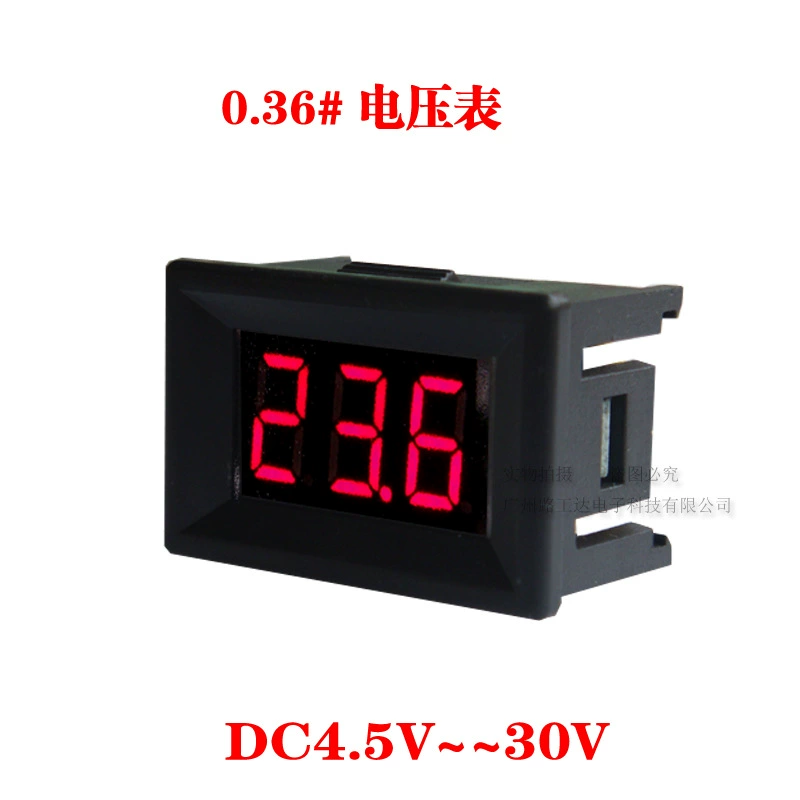 0,36-дюймовый светодиодный цифровой измеритель напряжения DC4.5V-30.0V головка измерителя напряжения постоянного тока с цифровым дисплеем