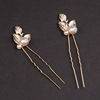 Metal golden hair accessory from pearl for bride, hair stick, Chinese hairpin, European style, wedding accessories