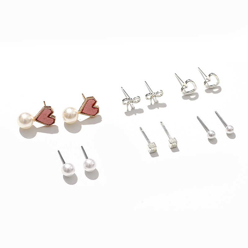 Pendientes de moda de estilo coreano pendientes simples para mujeres ins pendientes elegantes de celebridades de Internet Corea del Sur lindos pendientes de aleación fresca