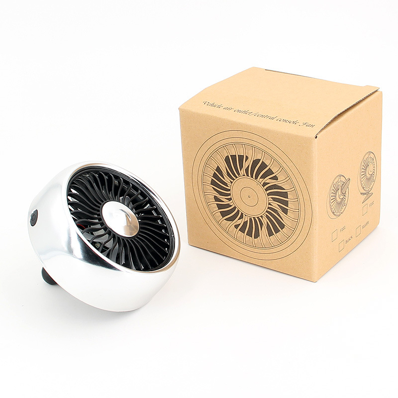 Coche de aire acondicionado salida de aire del coche ventilador creativo coche multifunción ventilador interfaz USB coche pequeño ventilador eléctrico