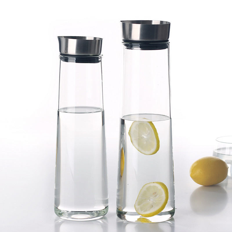 Al por mayor de gran capacidad engrosada botella de agua fría hogar tetera borosilicato jugo olla vidrio botella de agua fría