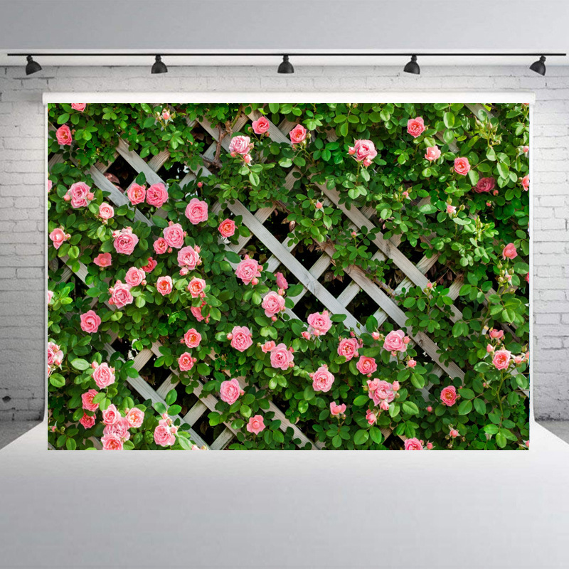 Cross-border Photography Background Cloth Foreign Trade Pastoral Style Background Wall Courtyard Banner Party Party Birthday Hanging Cloth