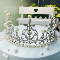 鍍金鑽石皇冠鮮花花束禮盒裝飾小飾品鮮花包裝材料花藝資材合金