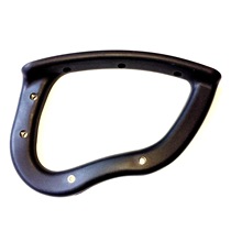 厂家供应BFM办公转椅赛车椅PP塑料皮纹扶手配胶板配件现代简约