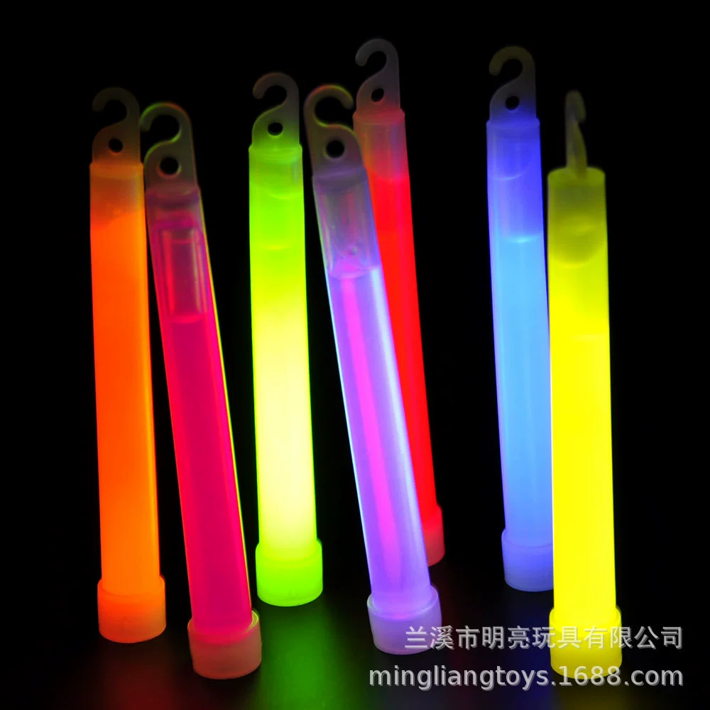 Самая горячая распродажа Amazon 6inch светящаяся палочка светящаяся палочка для кемпинга, концерта, серебряная световая палочка, трансграничная электронная коммерция
