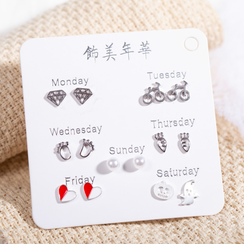 Pendientes de moda de estilo coreano pendientes simples para mujeres ins pendientes elegantes de celebridades de Internet Corea del Sur lindos pendientes de aleación fresca