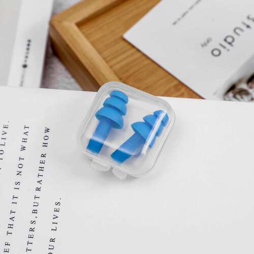 Manufacturer's Christmas tree-shaped noise-blocking swimming soundproof earplugs, floating diving learning noise-reducing silicone earplugs