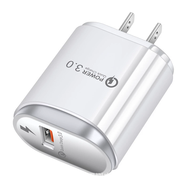 Сингл-камерный USB-быстрое зарядное устройство QC3.0 адаптер P пианино корпус европейский американский держатель WALL CHARGER