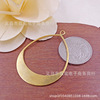 Brass metal earrings, pendant, necklace handmade, accessory, 49mm