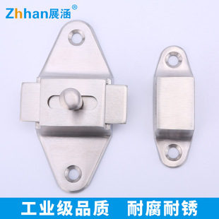 Anti-theft latch bolt 304 stainless steel precision cast door buckle bathroom door lock latch lock buckle anti-pry upgrade