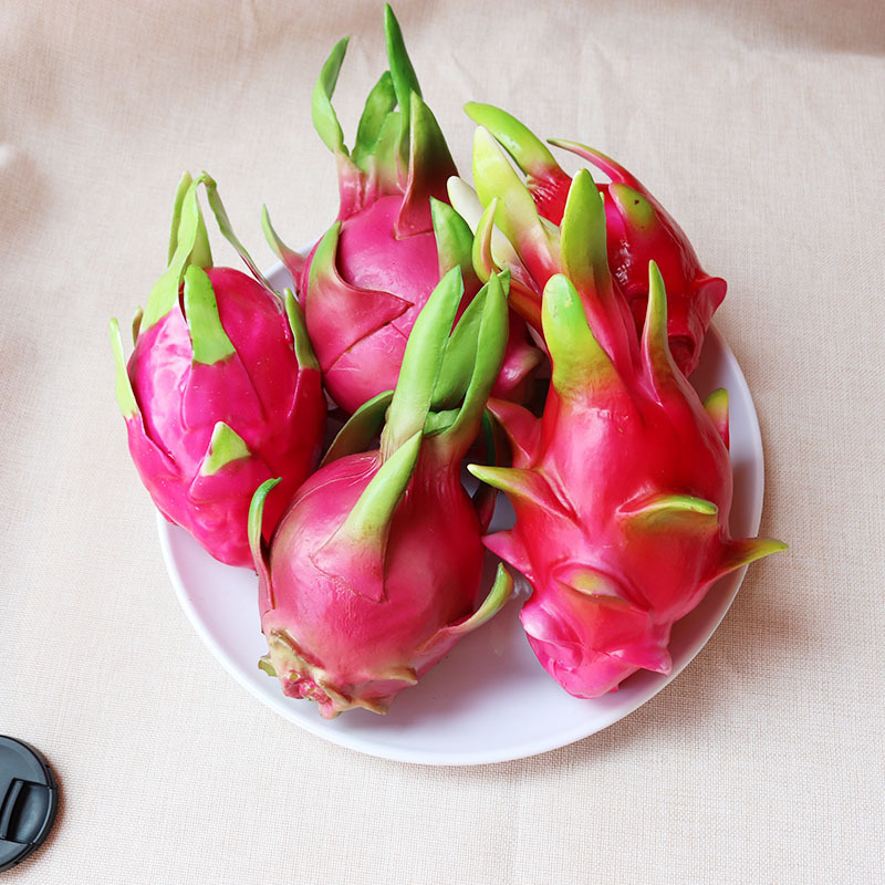 Simulated Dragon Fruit Vegetable Wholesale High Simulated Fruit Dragon Fruit Fruit Decoration Teaching Props Photo Props