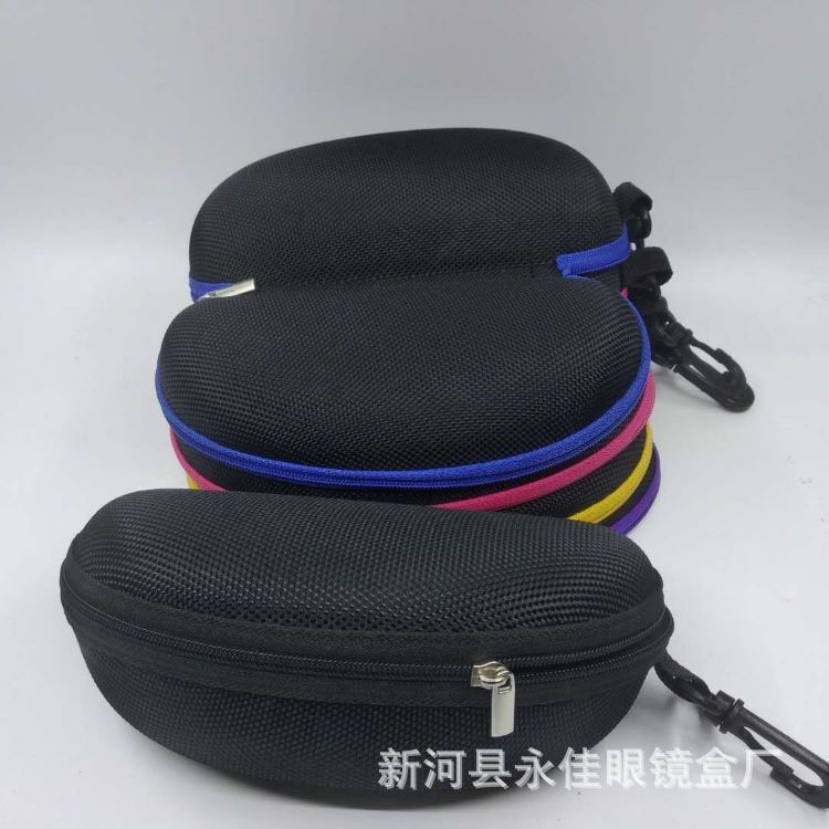 Manufacturer Wholesale Large Anti-Pressure Oxford Cloth Eva Portable Glasses Case with Hook and Zipper. Sunglasses Case Manufacturer Wholesale Large Anti-Pressure Oxford Cloth Eva Portable Glasses Case with Hook and Zipper. Sunglasses Case