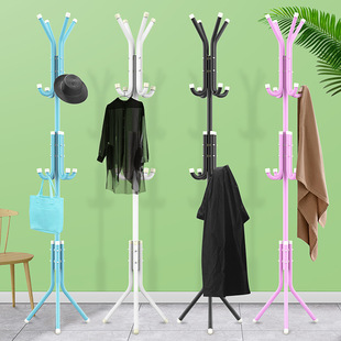 Clothes Rack Floor-Standing Bedroom Clothes Rack Coat Rack Storage Rack Household Simple Assembly Economical Bag Rack Room
