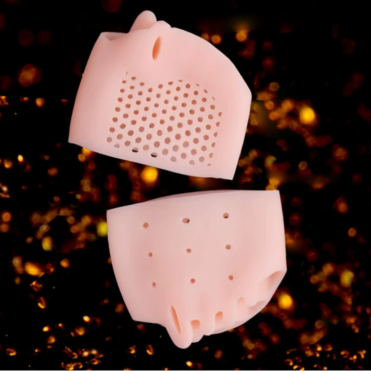 Сотовая Передняя Подушка с пятью отверстиями, вальгусная деформация большого пальца стопы, Перекрытие Кости Большой стопы, противоскользящая, противоболезненная, мягкий и удобный с разрезом пальца ноги