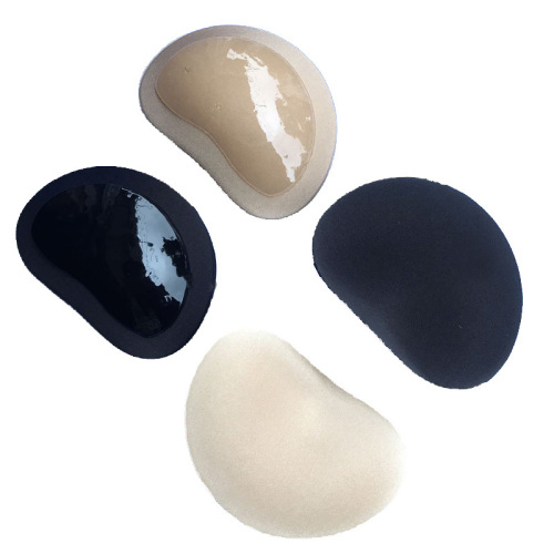 Self-adhesive invisible chest patch, bio-adhesive bra pad, ultra-thick underwear sponge pad, heart-shaped triangle insert