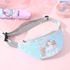 Children's one-shoulder bag, cartoon nail sequins, belt bag, small bag for leisure, cute chest bag