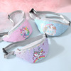 Children's one-shoulder bag, cartoon nail sequins, belt bag, small bag for leisure, cute chest bag