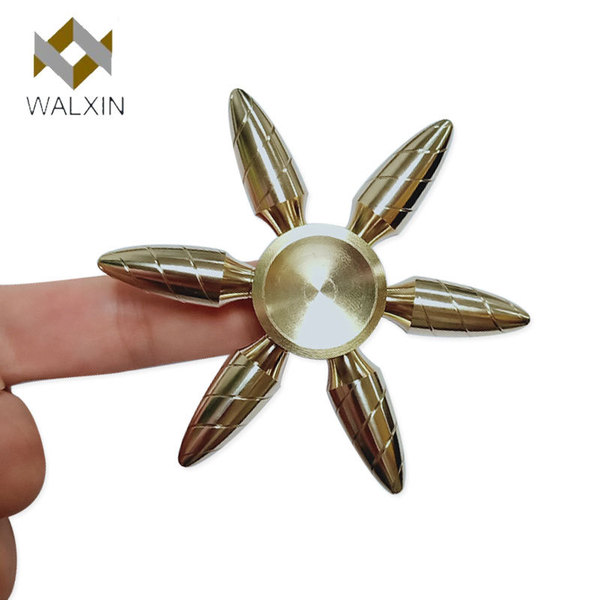 Electronic magnetic spinning top for finger