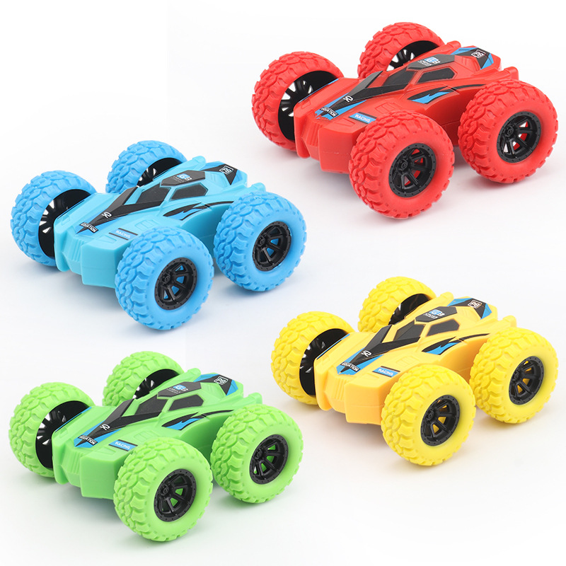 Coche de juguete truco volcado coche de doble cara Coche de inercia para niños con tracción en las cuatro ruedas para niños parada de vehículos todoterreno juguetes de Venta caliente