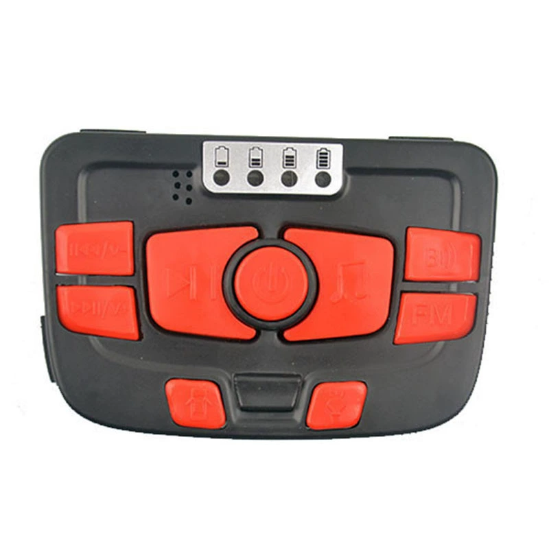 Electric electric car solar-powered, light panel on four wheels, music LCD display, bluetooth connection
