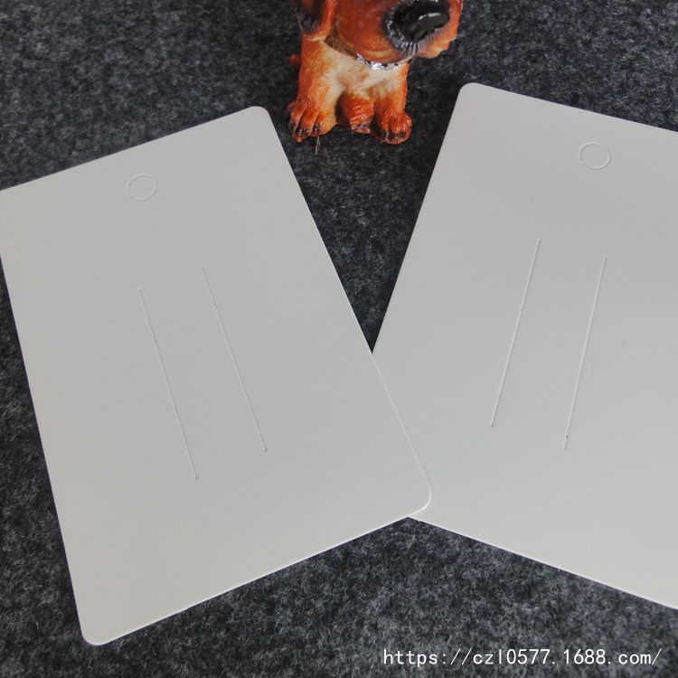 发夹纸卡头饰吊卡儿童成人发饰卡头卡纸牌 竖款白铜版纸款