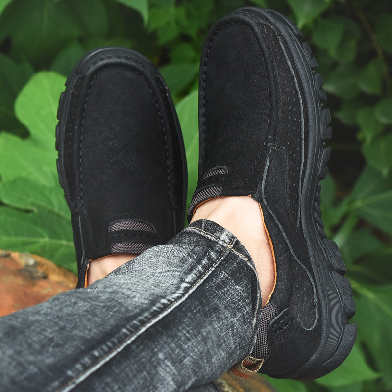 アウトドアシューズ メンズ 登山 カジュアルシューズ クロスボーダー 大きいサイズ メンズシューズ 本革 牛革シューズ 欧米風 ハイキングシューズ