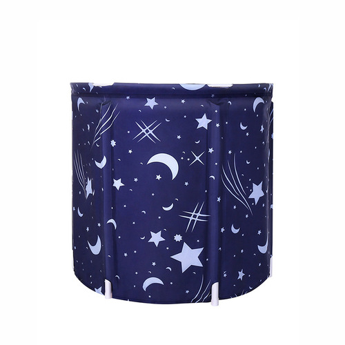 Fabric folding bath bucket for children and adults, six-layer quilted bath bucket, household thickened, inflatable-free bath bucket