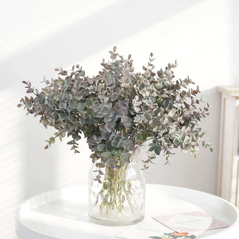 Languifang artificial plant eucalyptus money leaf home wedding decoration artificial green plant bonsai flower arrangement plant wall Languifang artificial plant eucalyptus money leaf home wedding decoration artificial green plant bonsai flower arrangement plant wall