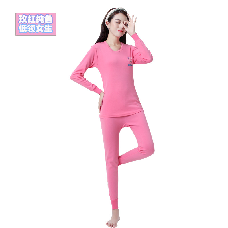 Fábrica al por mayor adolescentes medio y grandes Niños Niñas Ropa interior conjunto niñas otoño ropa pantalones largos ropa interior delgada conjunto