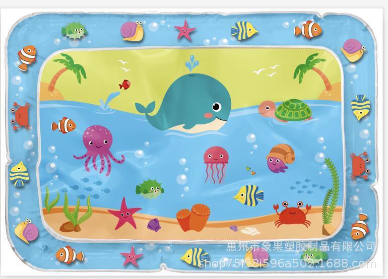 Las almohadillas de agua para bebés guían a los bebés a aprender a gatear las almohadillas de inyección de agua CPC no contiene BPA, inspección completa de inflado de fábrica transfronteriza