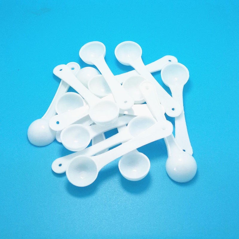 1克塑料勺PP白色勺子厨房调味品奶粉定量勺拼豆豆手工diy玩具配件