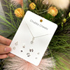 Earrings, set from pearl, small accessory, simple and elegant design