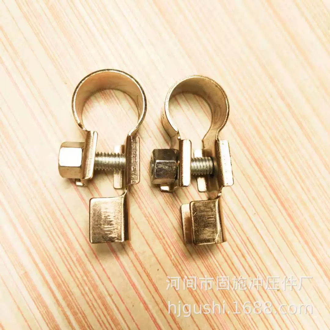 Заводской Аккумуляторный патрон латунный Аккумуляторный свайный зажим аккумуляторной батареи из чистой меди Луженый патрон штамповочный патрон