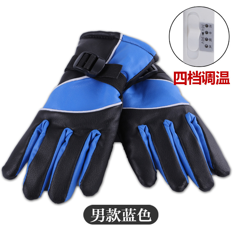 Electric heating gloves touch screen electric car motorcycle heating gloves electric heating gloves riding temperature adjustment
