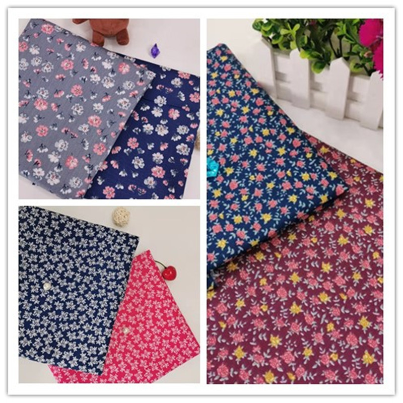 小碎花纯棉布料 窄幅斜纹 床单被套布料床品布料老外喜欢