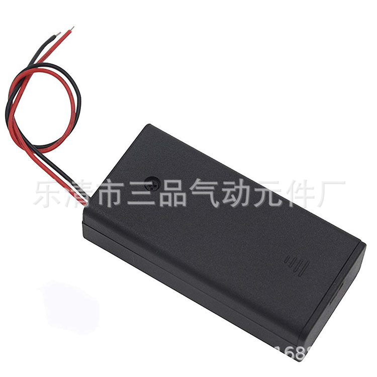 5号2节安全电池盒 带盖带开关battery holder