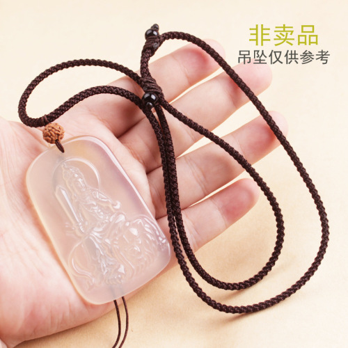 Minimalist Pineapple Vegetable Cord Necklace Honey Agate Jade Pendant Gold Collar Pendant Necklace Cord for Men and Women Pendant Cord Wholesale