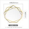 Geometric round glass disk cosmetics jewelry storage disc