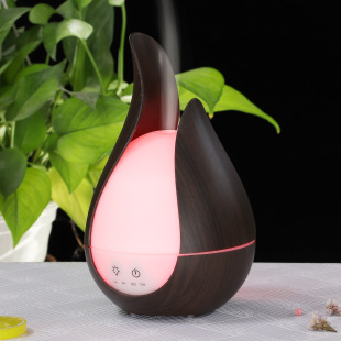 Ультразвуковой 200 мл Amazon Wood Grain Эфирное масло Капли воды Ароматерапия Аппарат Увлажнитель Домашний офис Спальня