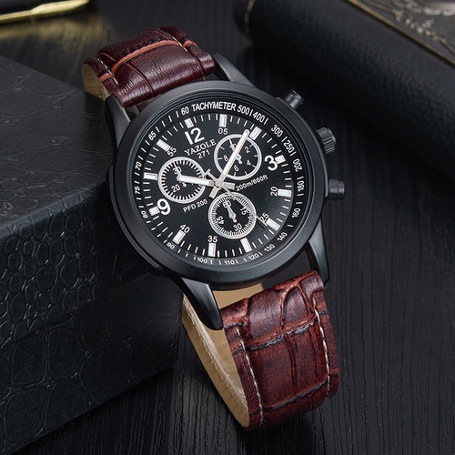 YAZOLE271 watch student male foreign trade watch men's waterproof belt quartz men's watch watch watch