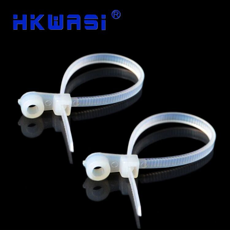 【厂家直销】固定锁式束线带 电线塑料扎线带珠尼龙束线带