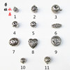 Tibetan silver DIY jewelry accessories hollow balls irregularly hollow three -way intercourse wholesale
