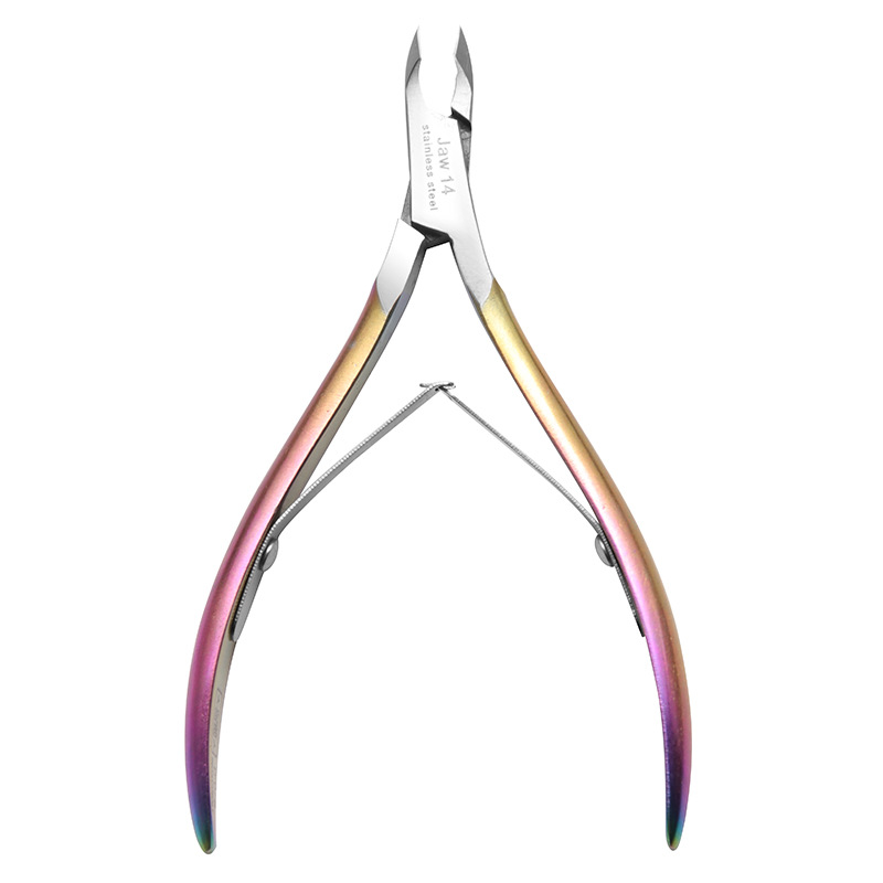 ベトナムのカラーカットしやすいチタンは、ネイルツール専門のステンレスD-07S/07aダブルフォークのデフレクションツールです。
